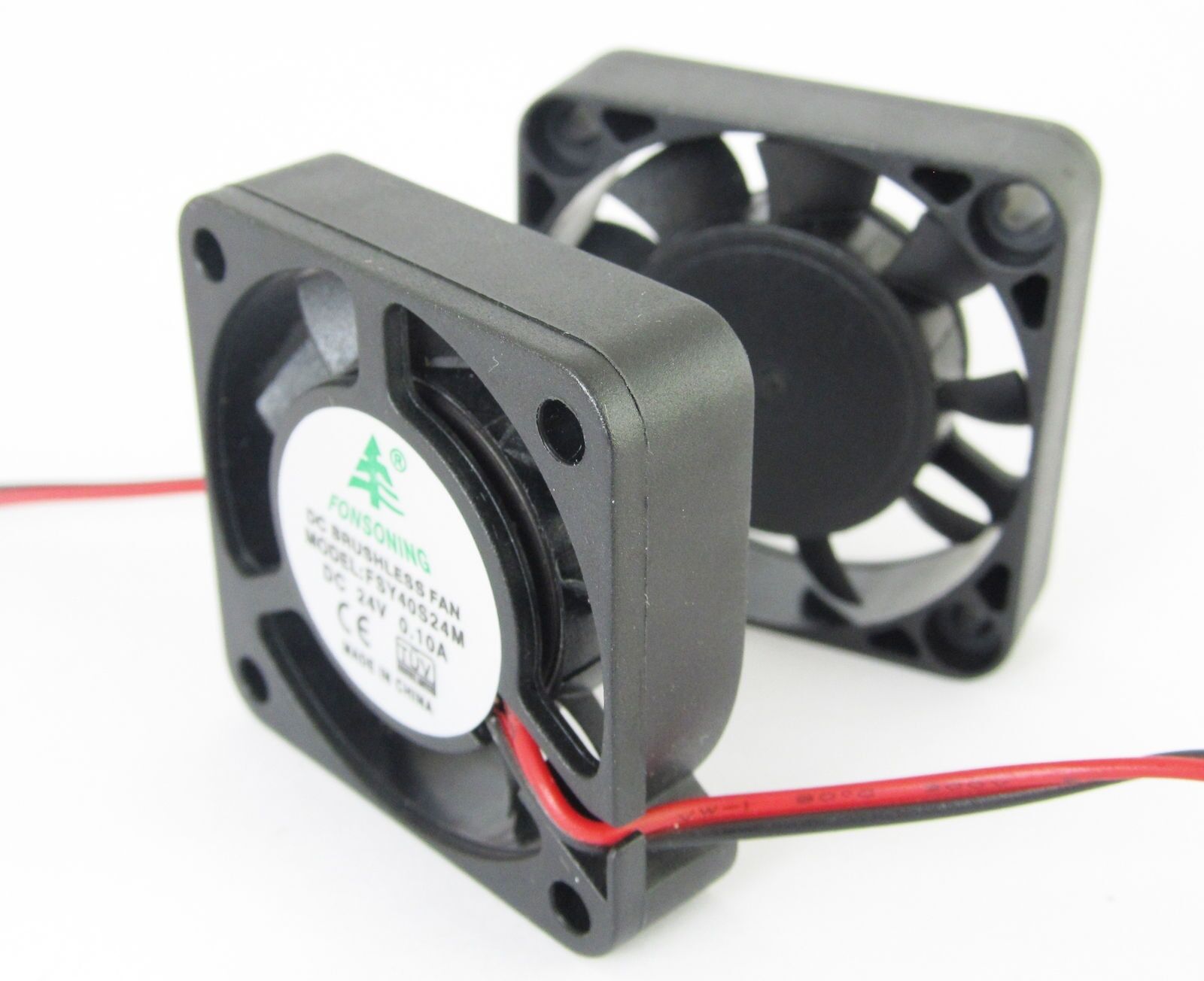5 x DC Brushless Cooling Fan 40x40x10mm 4010 9 blades 24V 0.1A 2pin  Connector