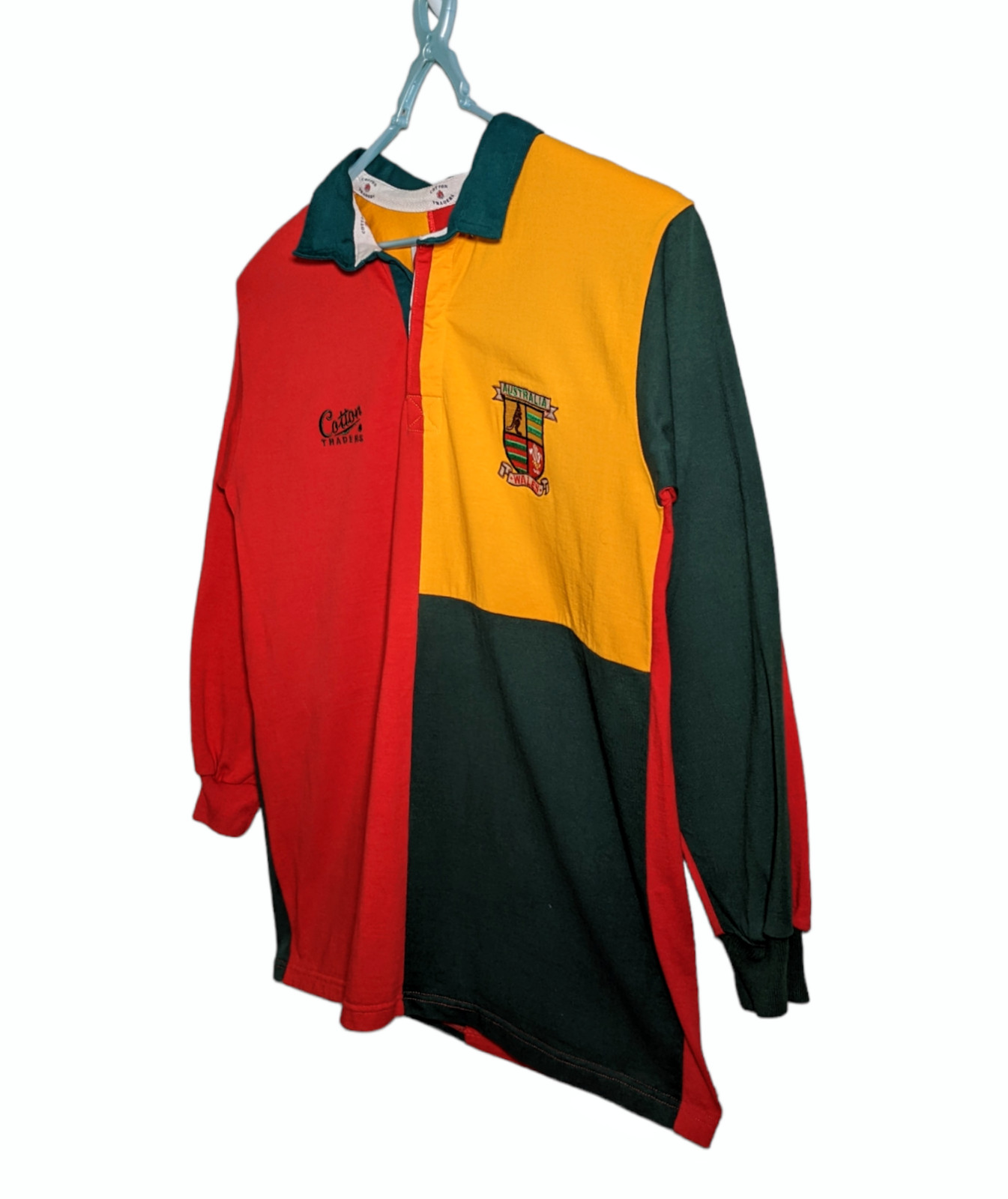 Rare Vintage Cotton Traders Wales Australia Rugby Shirt Mens Size L VGC image 2