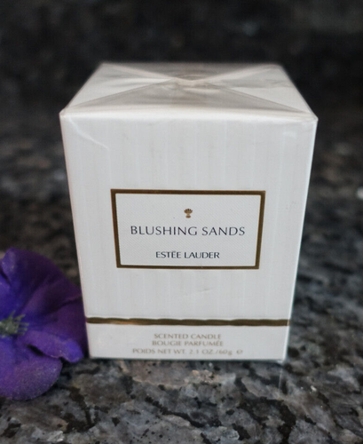 Estee Lauder blushing sands scented candle new in box 2.1oz