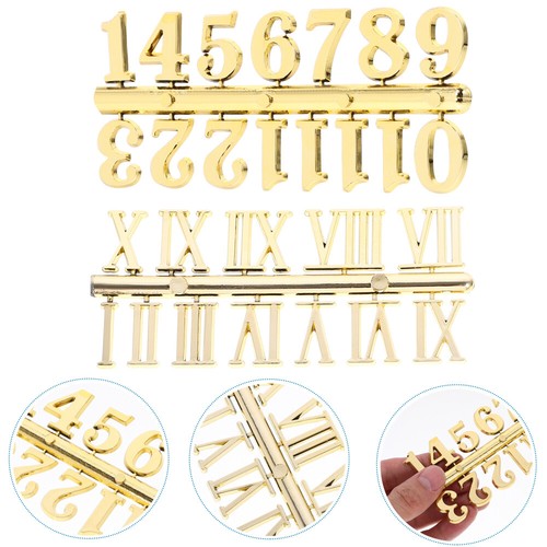 Set of 4 Clock Number Plate Numbers Plastic Numerals Accessories - Zdjęcie 10 z 12