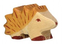 Holztiger 80126 Igel, Klein Holzfigur Bemalt