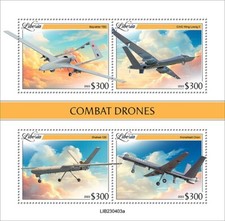 2024 06 - LIBERIA - COMBAT DRONES      4V  complet set    MNH/ **