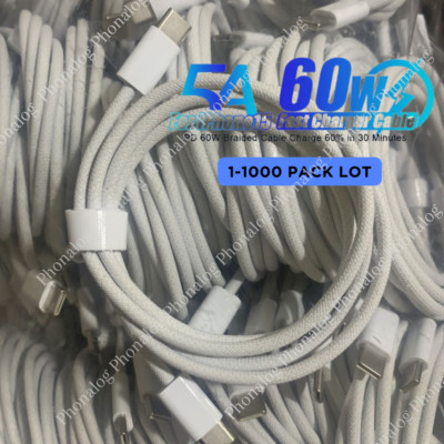For iPhone 16 15 Pro USB-C to USB-C Cable Fast Charger Lot Type C Charging Cord