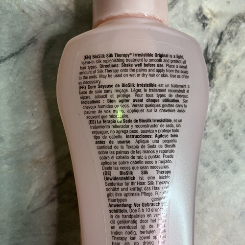 BioSilk Silk Therapy Hair Oil 2 Irresistible 5.6oz Jasmine /Honey Reconstructor - Picture 7 of 8