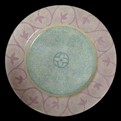 Sango Intrigue Pink Rim 7 3/4'' Bread & Butter Salad Plate in Excellent Condition