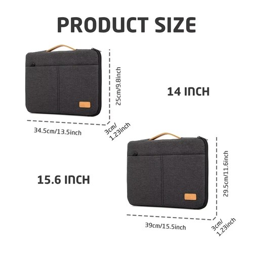 Weich Laptop-Hülle Handtasche Wasserdicht Notebook-Beutel Laptop-Tasche - Afbeelding 2 van 14