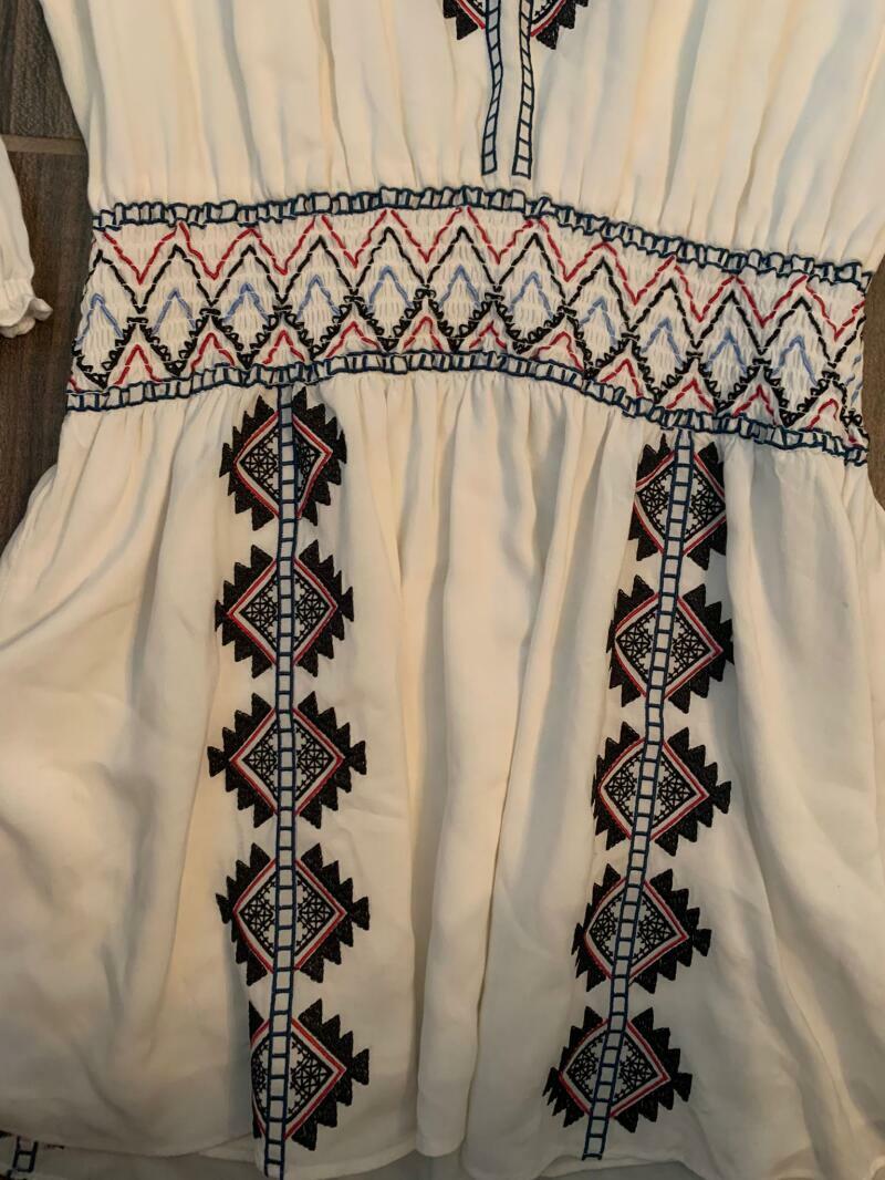 maeve long sleeve embroidered boho mini dress Valentino White Lace Sleeveless Mini Dress – MSA Haute Couture