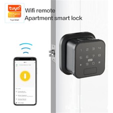 WIFI Smart Electronic Door Lock w/ Fingerprint Password IC Card Remote Unlocking