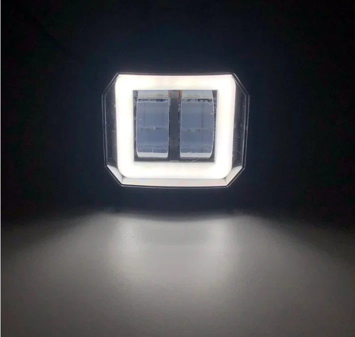 1x 48W LED IP67 Starke Spot Und DRL Geführt Halo Hell für Ducati Kawasaki Suzuki Foto 4 de 4