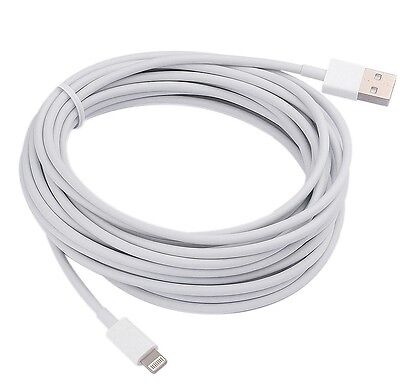 Extra Long 5M USB Cable for Apple iPhone 11 12 13 XR SE X Charger Extension  Lead