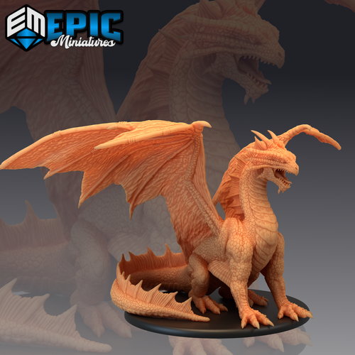 Bronze Dragon - Treasure Hunt Collection | Dungeons and Dragons Miniatures | Epi - Picture 4 of 5