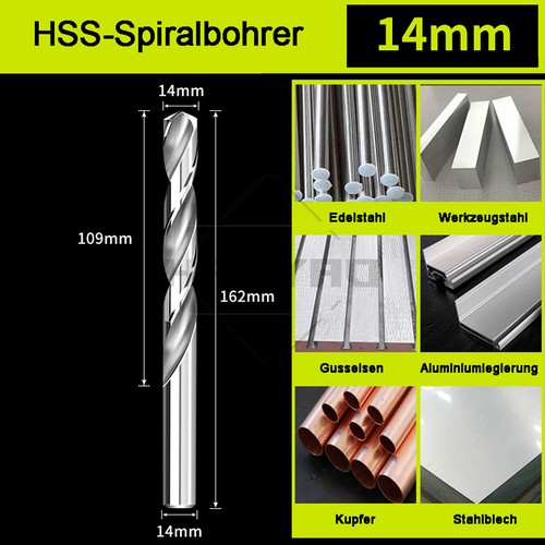 HSS Spiralbohrer Ø 1-14 mm Metallbohrer Stahlbohrer Spiralbohrer geschliffen - Bild 40 von 40