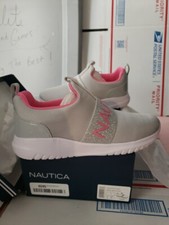 Nautica Canvey Sneakers Slip-On Athletic Shoes Grey Girls size 1 00T
