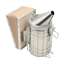 Dadant Smoker Standard (OriginaI) für Imker aus Edelstahl mit Blasebalg & Schutz