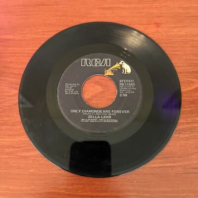 45 Rpm vinyl Zella Lehr, Only diamonds are forever and music maker