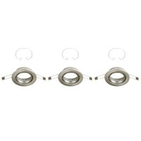 Briloner GU10 Einbauleuchten 3Er-Set Metall Matt-Nickel 86 Mm Ohne Leuchtmittel