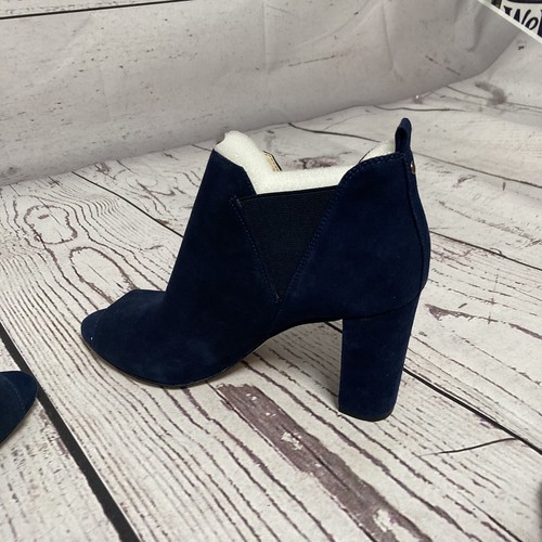 Marc Fisher Boots Womens Size 9M Sayla Dark Blue Suede Pull On Bootie - Picture 6 of 9