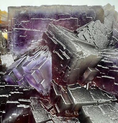 1530 Gm Marvelous Natural Rare Deep Purple Cubic Fluorite Specimen~ Pak