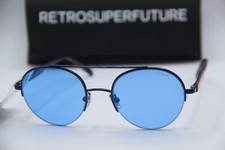 NEW RETROSUPERFUTURE 7GM M/68/0 BLUE GUNMETAL AUTHENTIC FRAMES SUNGLASSES 52-20