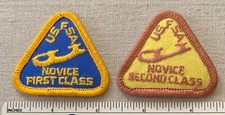 2 VTG USFSA United States Figure Skating Association PATCHES Novice Freestyle