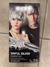 Splat Sinful Silver Complete Hair Dye Kit Semi-Permanent-NEW IN BOX