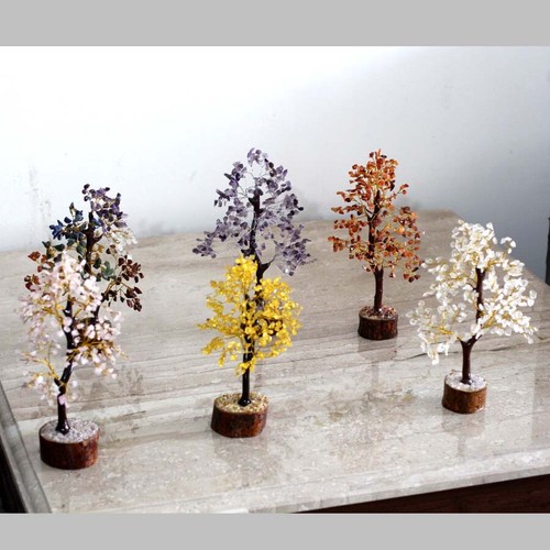 300 + Edelsteine Bonsai Baum des Lebens Zuhause Dekor Energie Heilung - Bild 3 von 53