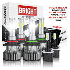 For GMC Yukon XL 1500 2500 2000-2006 LED Headlight High/Low Fog Light Bulbs Kit