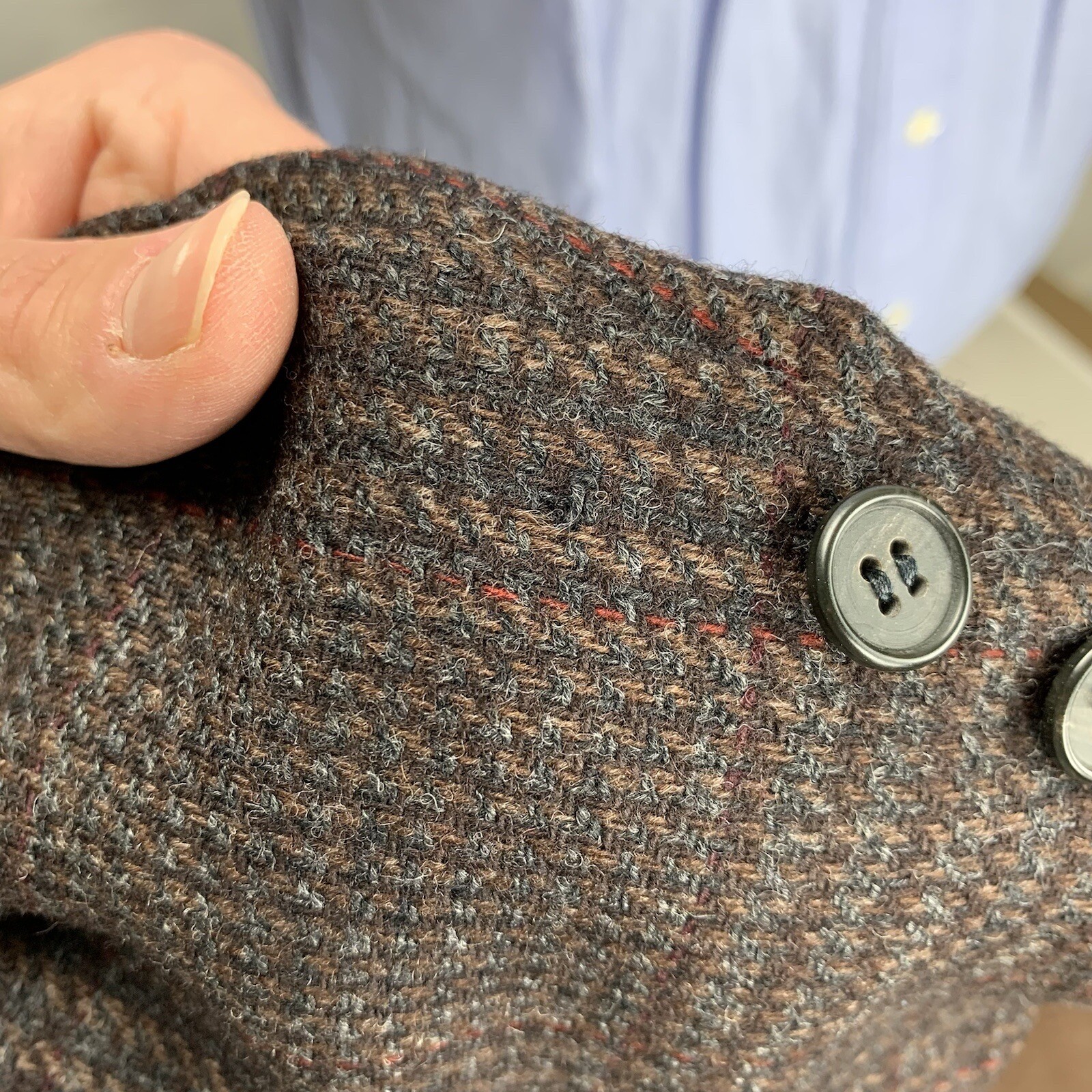 Brooks Brothers 346 Feather Tweed Sport Coat Blazer Black Glen Plaid