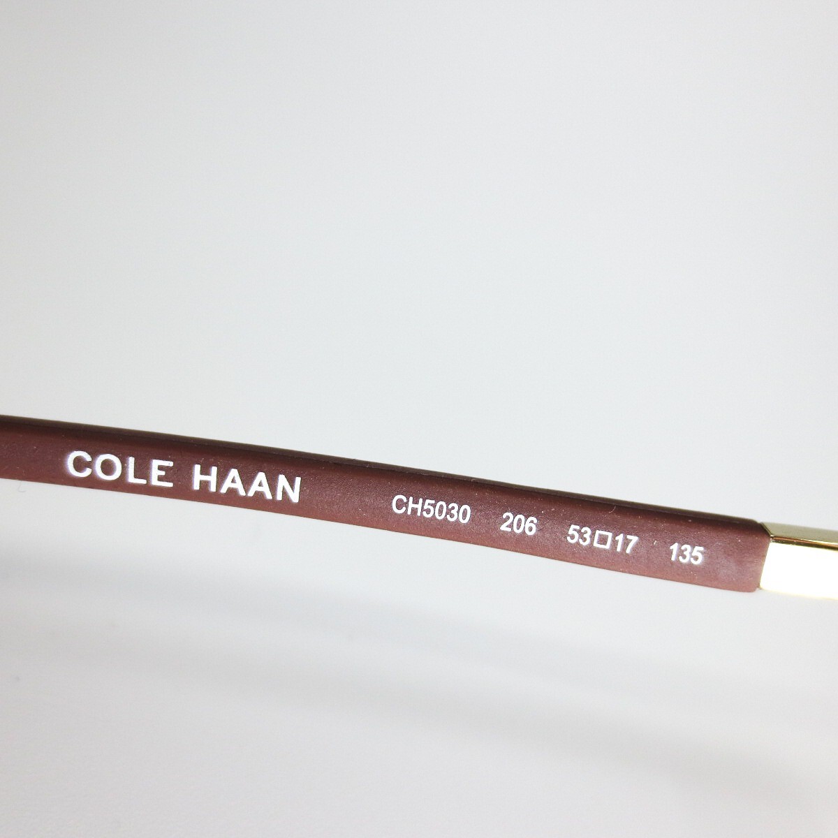 Cole Haan Ch5030 206 Dark Brown Authentic Eyeglasses 53-17-135 Brown CH5030 Eyeglasses | Clarkson Eyecare main image 2