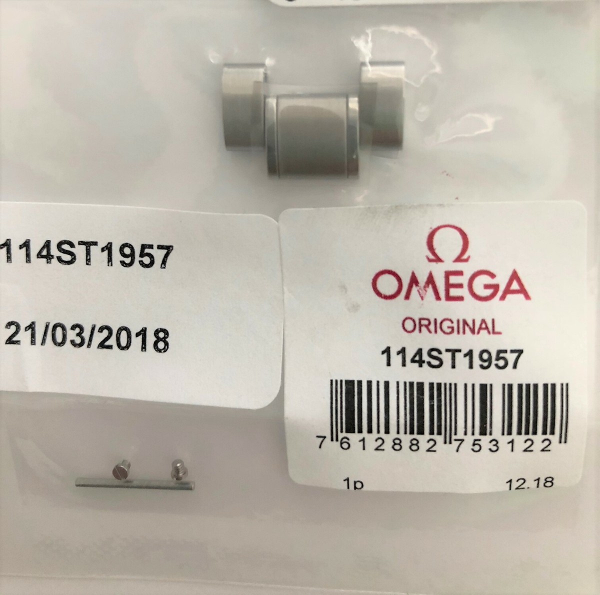 Authentic! Omega Speedmaster 18mm Watch Link For Bracelet