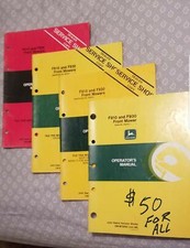 JOHN  DEERE F910 AND F930 FRONT MOWER OPERATORS MANUALS