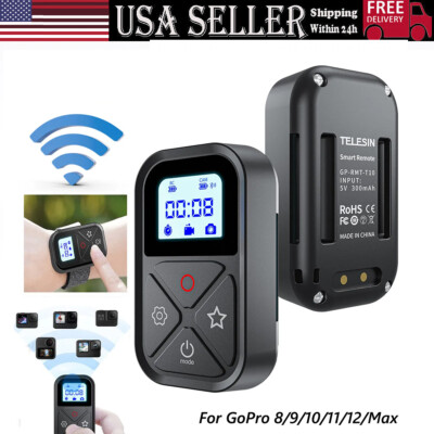 Wireless Smart Remote Control for GoPro 12/11/10/9/8/MAX WiFi Camera Controller~