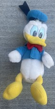 Donald Duck Vintage Plush 11  Disneyland Disney World Souvenir Blue Coat Hat