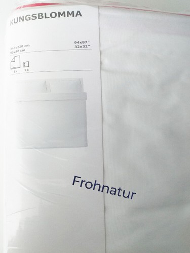 Ikea KUNGSBLOMMA Bettwäsche Set 3 tlg. 240x220 weiss rot BW Lyocell NEU OVP edel