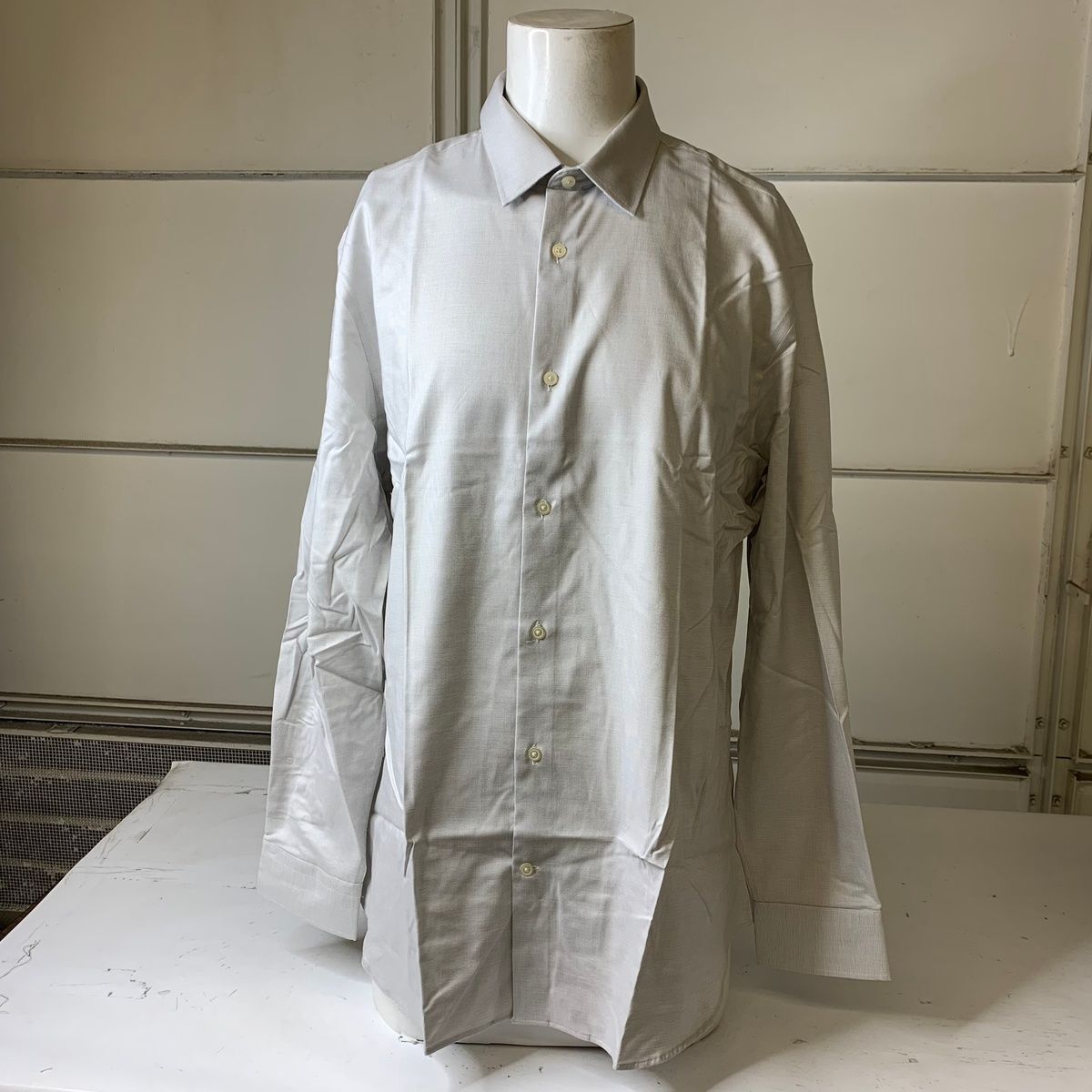 BANANA REPUBLIC Athletic-Fit Dress Shirt Men's Size XL Grey | eBay