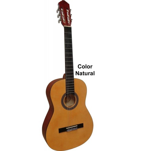 Guitarra española 4/4 con funda cuerdas cejilla correa |