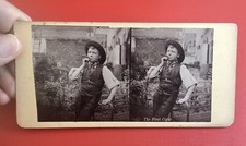 The First Cigar Twin  Vintage Stereo Photographs