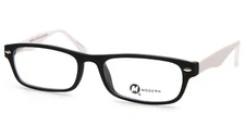 NEW MODERN OPTICAL LAUNCH Black White EYEGLASSES GLASSES FRAME 51-18-140 B28mm