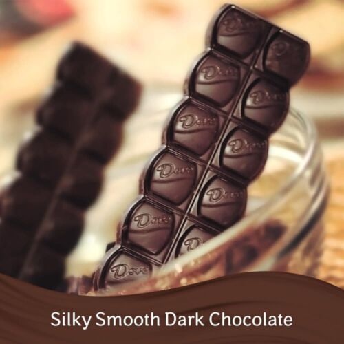 DOVE Candy Dark Chocolate Bars, Full Size, 1.44 oz (Pack of 18) Box - Picture 2 of 6