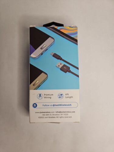 Just Wireless 4' Micro USB to USB-A Cable - Black - Picture 3 of 4