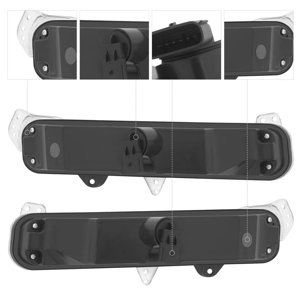 For 2016-2017 Lincoln MKX LED Fog Lights Front Bumper Fog Lamps Left+Right Side Foto 3 de 4