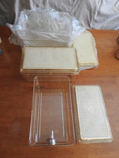 Lot of 4--SuperMouse 750 Mice Rodent Lab Cages Isolator Lids Polysulfone