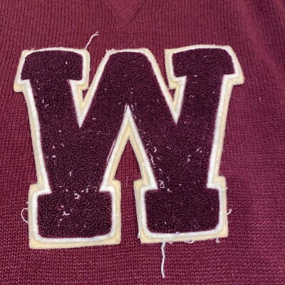 Vintage 1976 Western Hills High School Baseball Varsity Pullover V