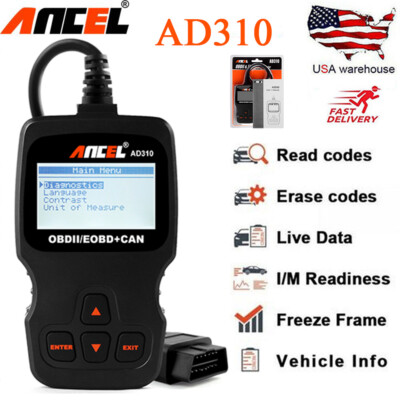 AD310 OBD2 Code Reader Scanner Automotive Check Engine Fault Diagnostic Tool