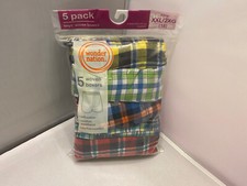 Wonder Nation Boys Boxers Underwear Woven Cotton Soft