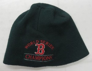 red sox world series beanie