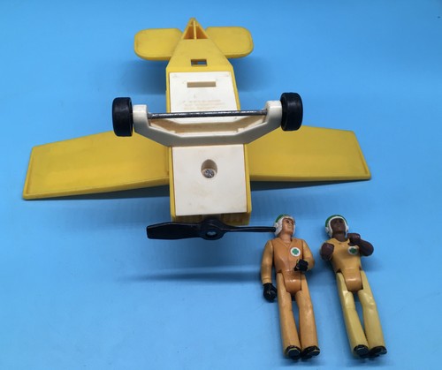 VINTAGE 1976 FISHER PRICE 307 ADVENTURE PEOPLE PATROL RANGER PLANE With 2 Men - Picture 7 of 7