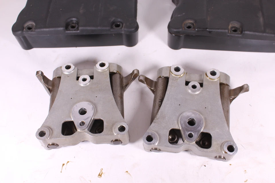 Harley Davidson Dyna 103 Street Bob 2014 FXDB cajas basculantes/tapas rockeras negras Foto 3 de 4