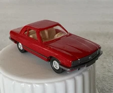 Mercedes Benz 350-SL Coupe in Red - Wiking 1:87 HO - Vintage