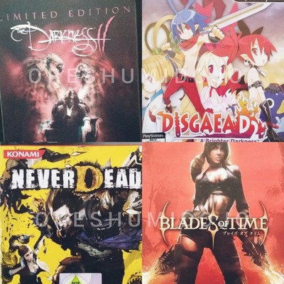 Lot 4 games: The Darkness 2 II Steelbook Blades Of Time Neverdead Disgaea D2 Ps3